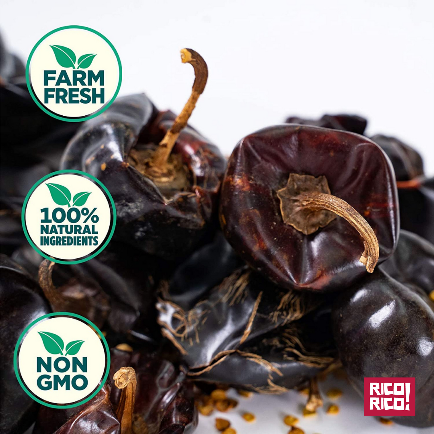 Dried Mexican Chiles 6-Pack – Ancho, Arbol, Guajillo, Pasilla, Morita & Cascabel