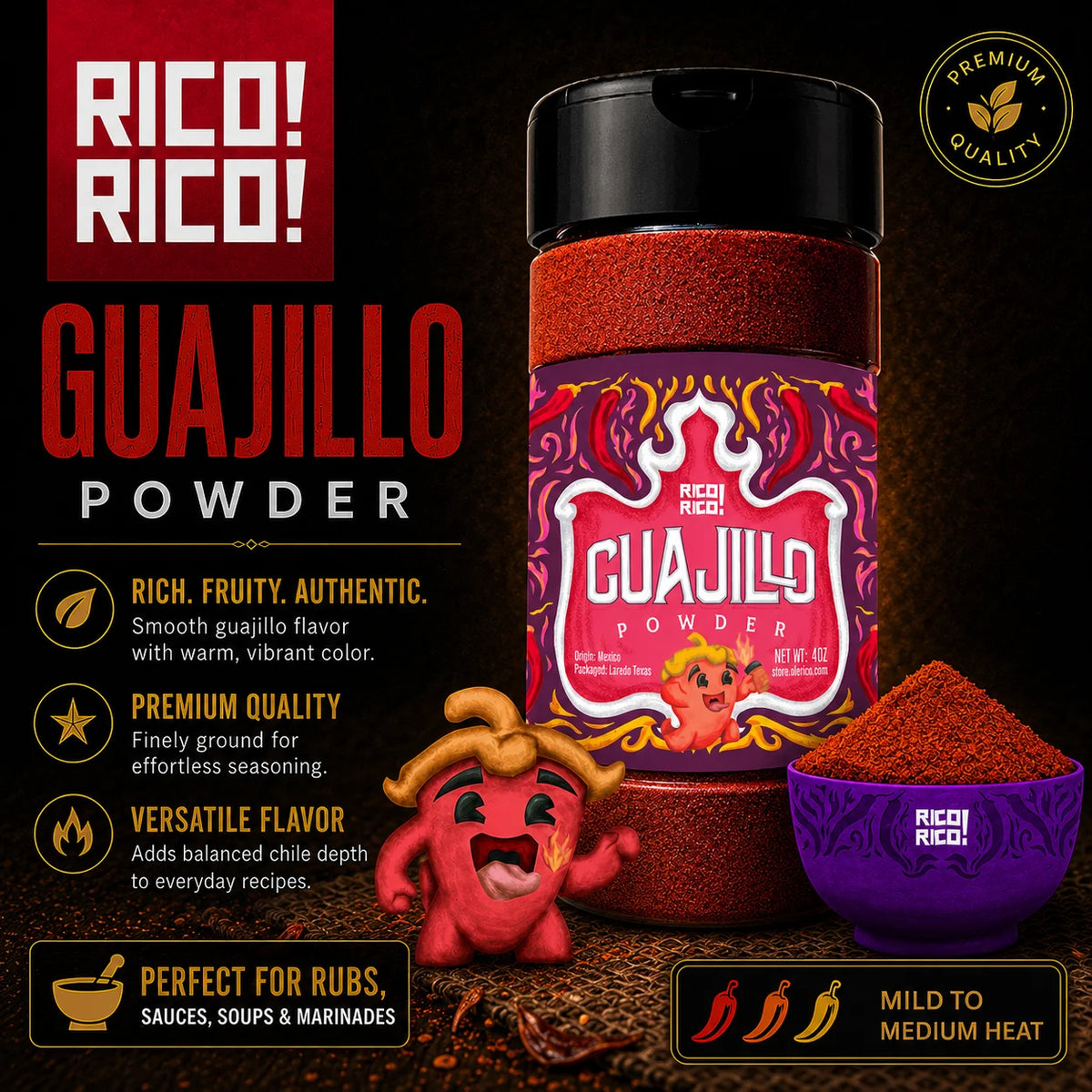 Guajillo Chile Powder Shaker