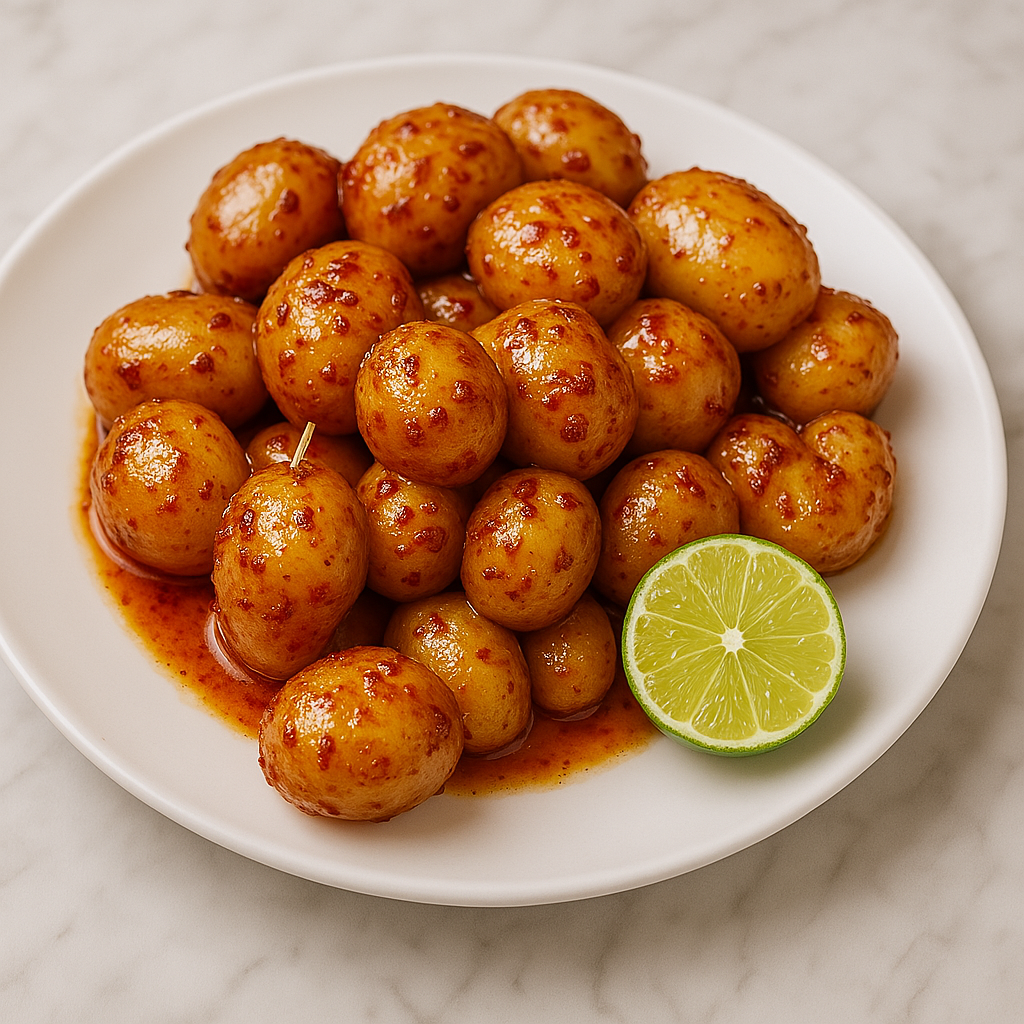 Spicy Papas a la Diabla with Chile de Árbol (Chili-Lime Baby Potatoes)