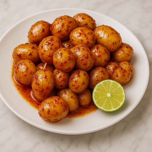 Spicy Papas a la Diabla with Chile de Árbol (Chili-Lime Baby Potatoes)