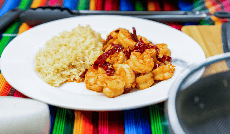 Camarones a la "Grandpa" - Easy To Make Shrimp With Dried Guajillo Chile Peppers | Ole Rico