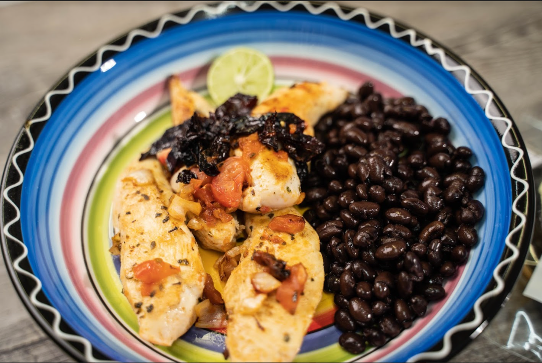 Classic Mexican Beans&Chicken with Ancho Chile | Ole Rico