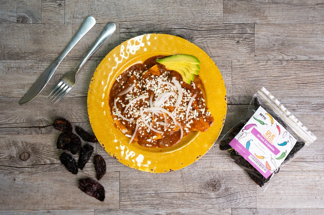 Enfrijoladas with Chipotle Peppers | Ole Rico