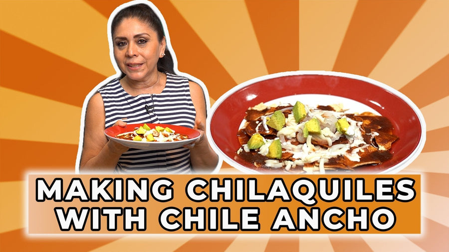 How To Make Chilaquiles Using Dried Chile Ancho Sauce - Recipe | Ole Rico