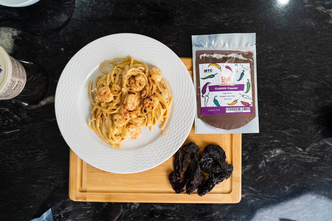 How To Make Shrimp Pasta With Chipotle Powder | Ole Rico