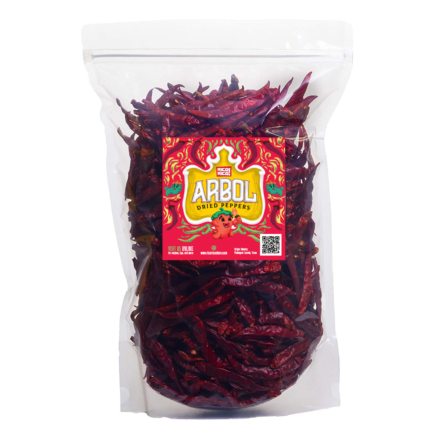 Dried Chile de Arbol Peppers - Whole