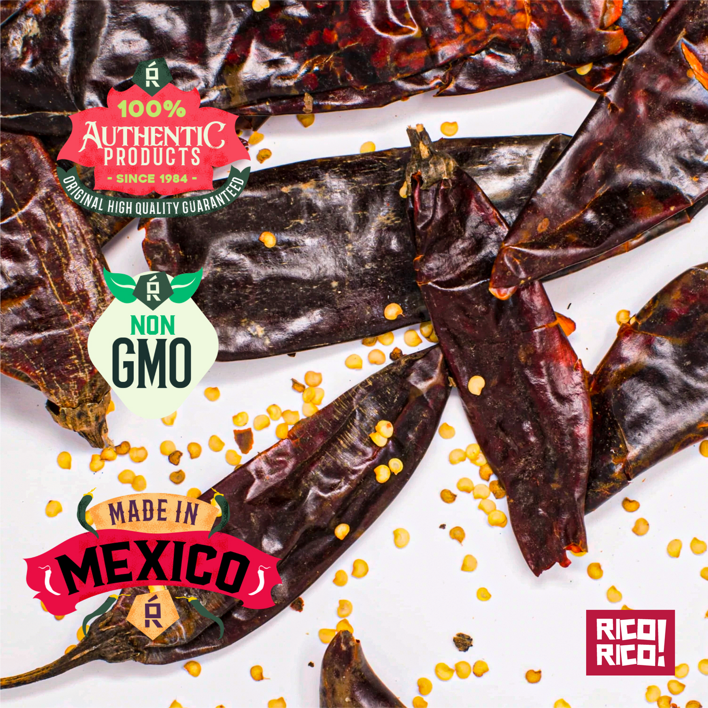 Dried Guajillo Chiles - Whole