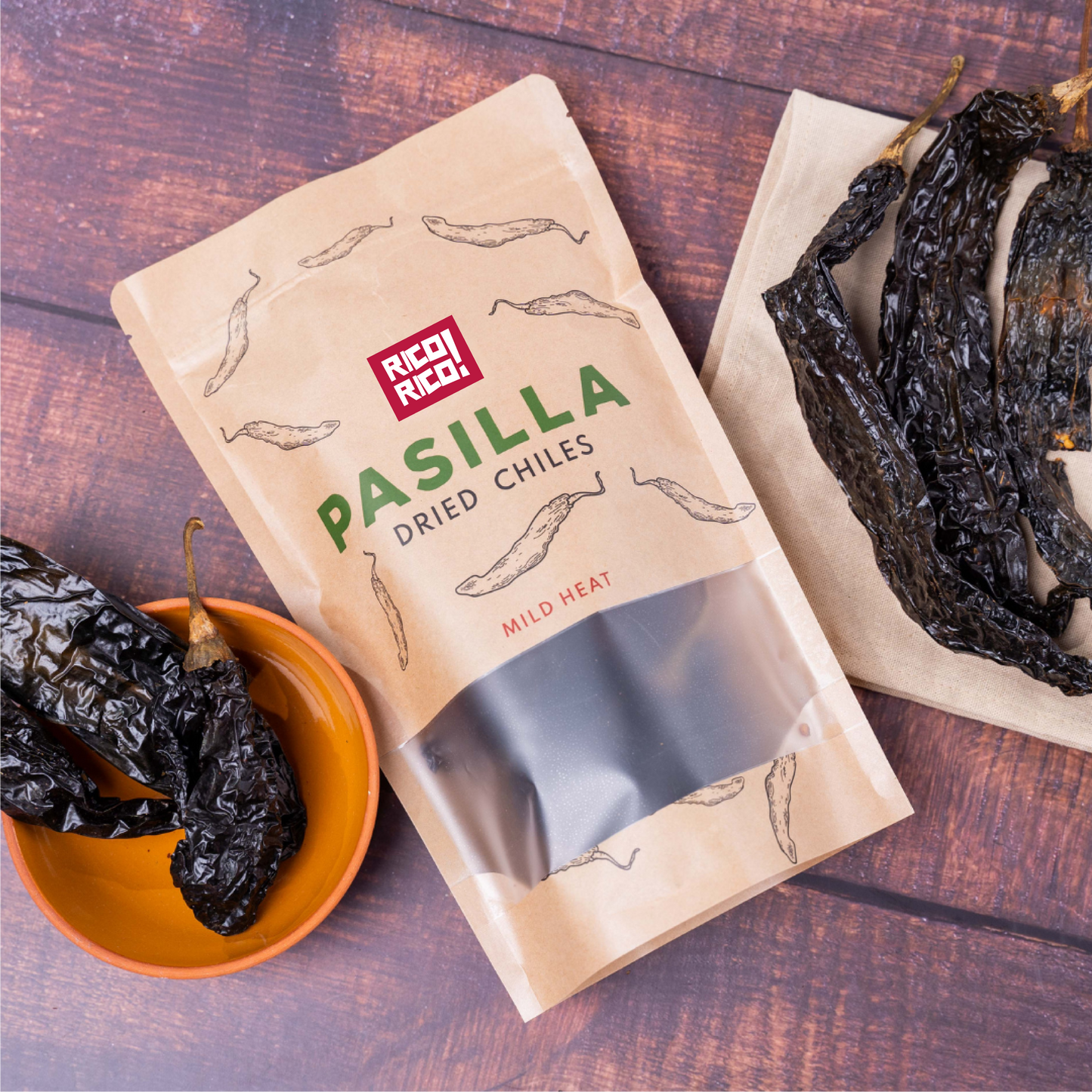 Dried Pasilla Pepper - Whole