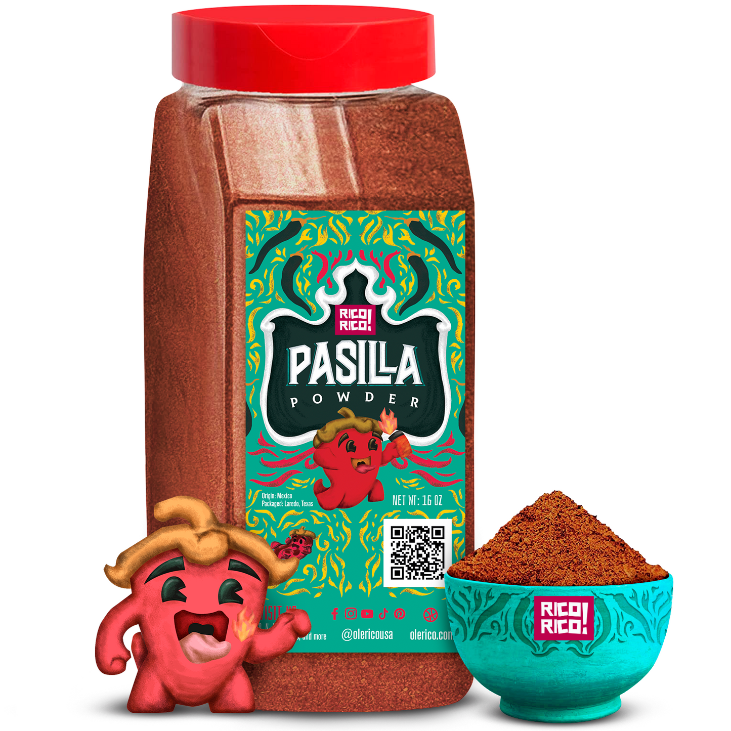 Pasilla Chile Powder Shaker