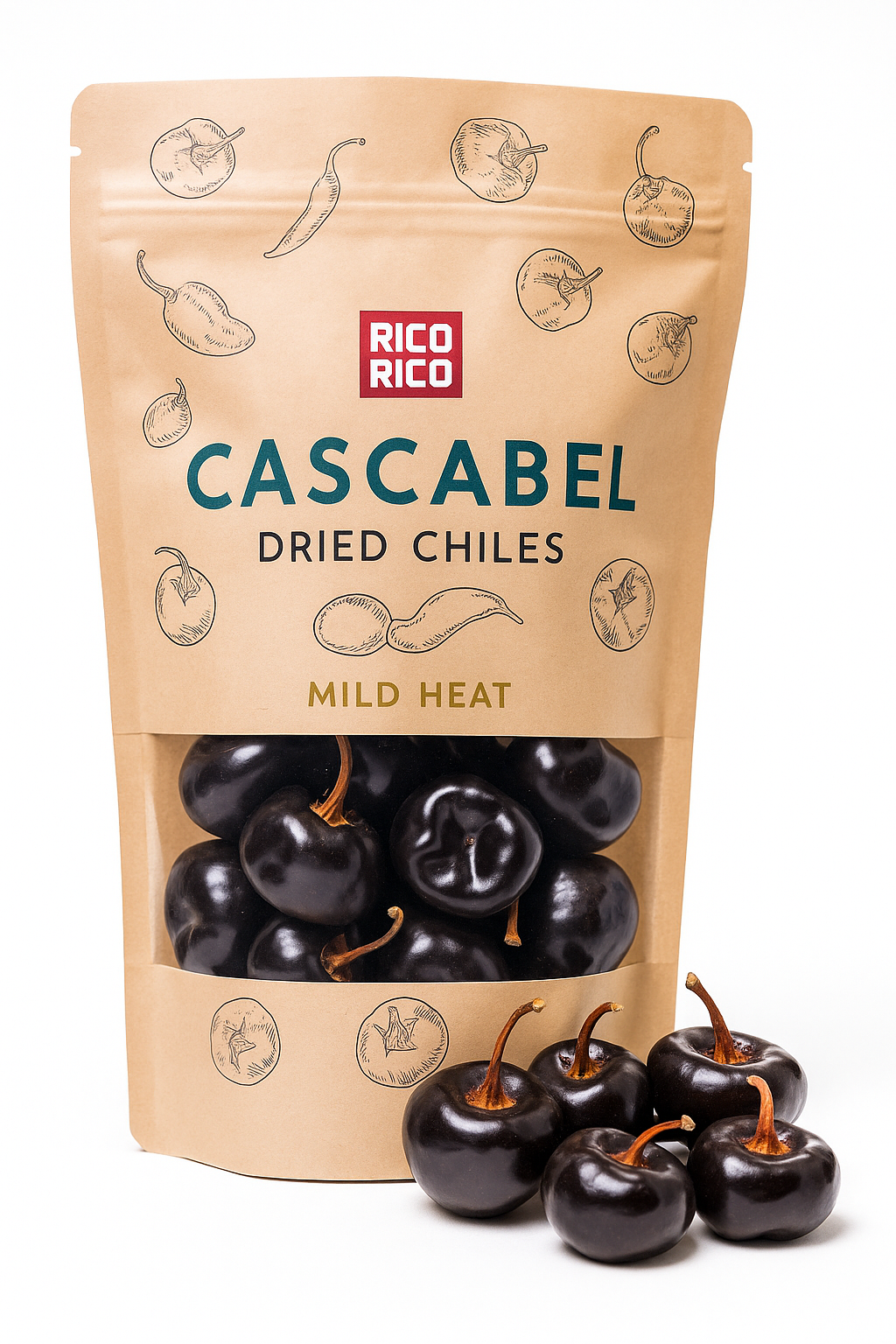 Cascabel Dried Chiles – Nutty & Mild Mexican Peppers (1,000–2,500 SHU)