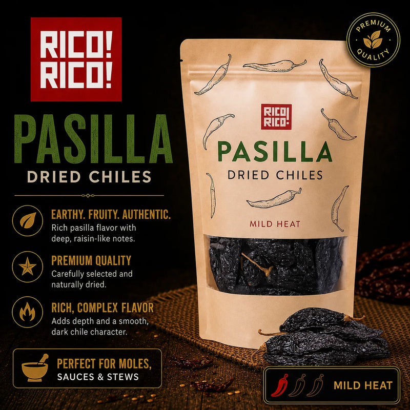 Pasilla Dried Chiles – Mild & Rich Mexican Chile Negro from Oaxaca