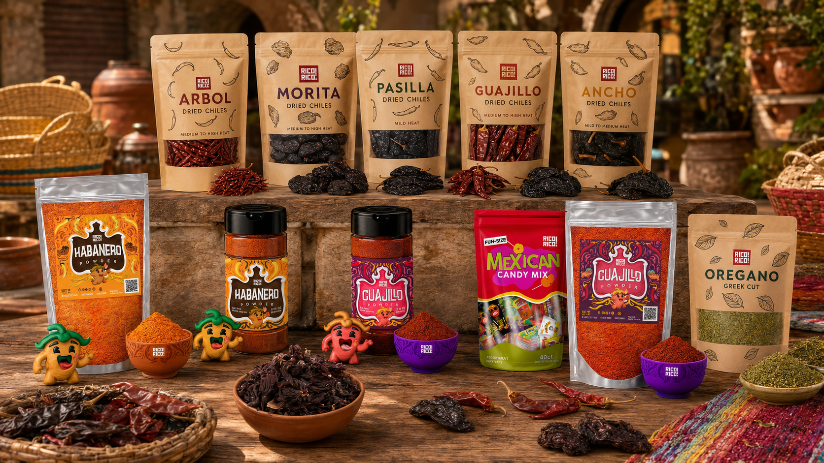 All Mexican Chiles Background