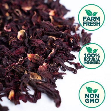 Dried Hibiscus Flowers – Authentic Mexican Jamaica (Flor de Jamaica) image 2