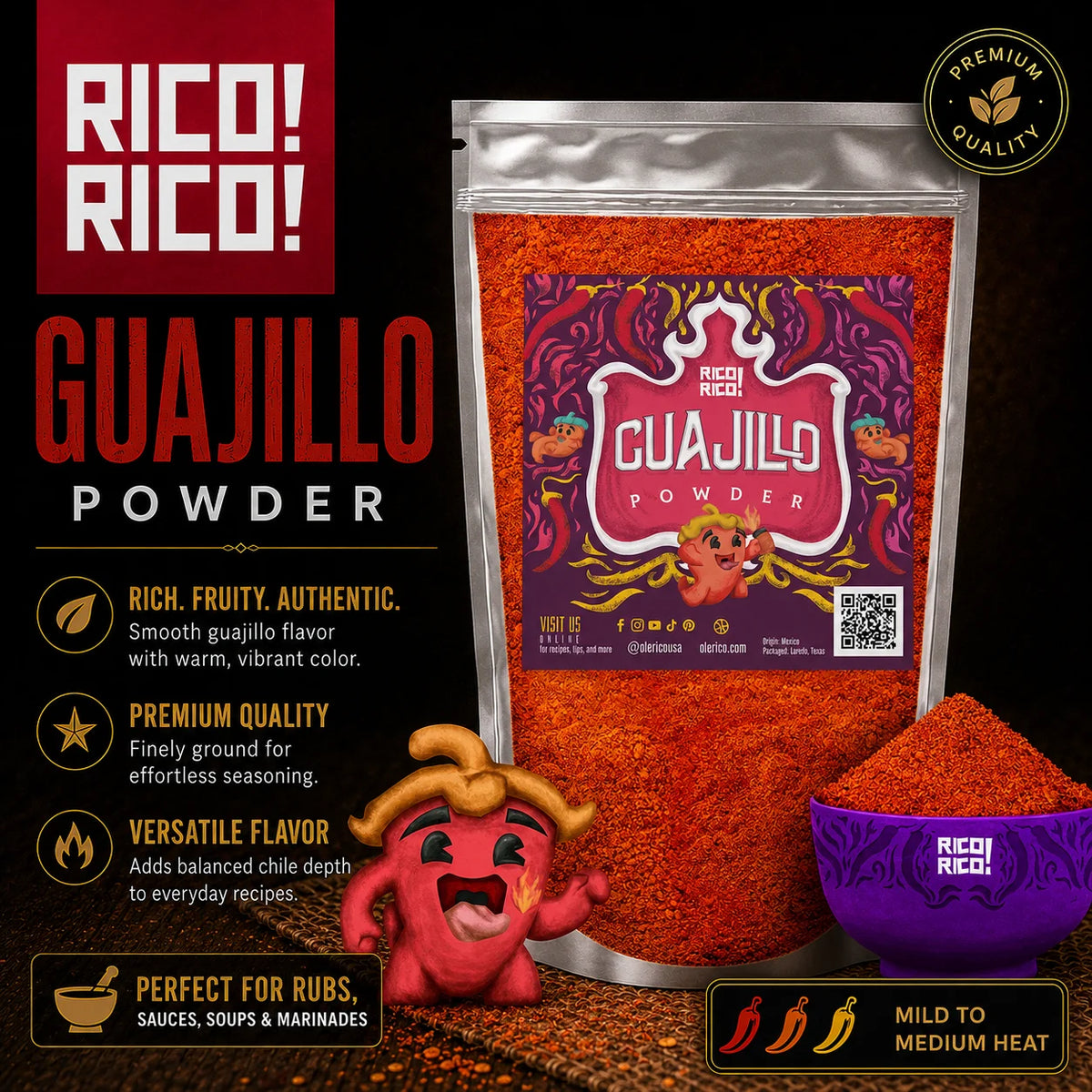 Guajillo Chile Powder Bag