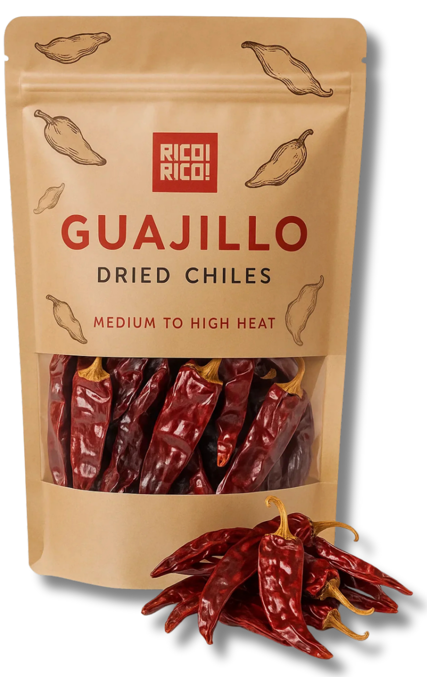 Authentic Mexican dried chile selection