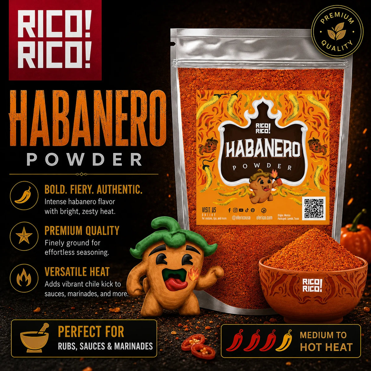Habanero Chile Powder Bag